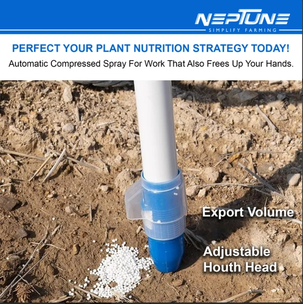 Neptune Backpack Manual Agricultural Double Head Fertilizer Dispenser| Durable, Ergonomic Design with 20L Tank & Comfortable Handle |