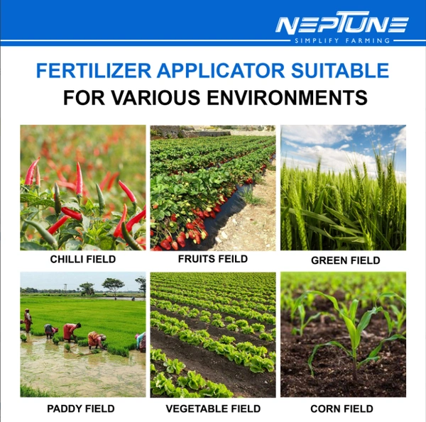 Neptune Backpack Manual Agricultural Double Head Fertilizer Dispenser| Durable, Ergonomic Design with 20L Tank & Comfortable Handle |