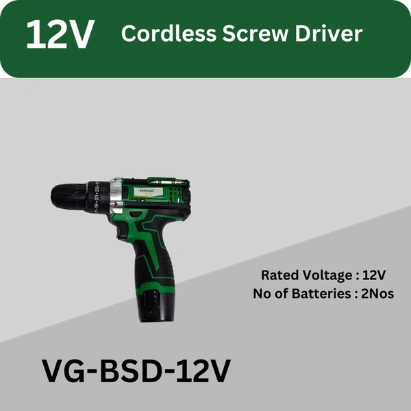 Vertigo Gold Cordless Drill Machine (VG-BSD-12V)