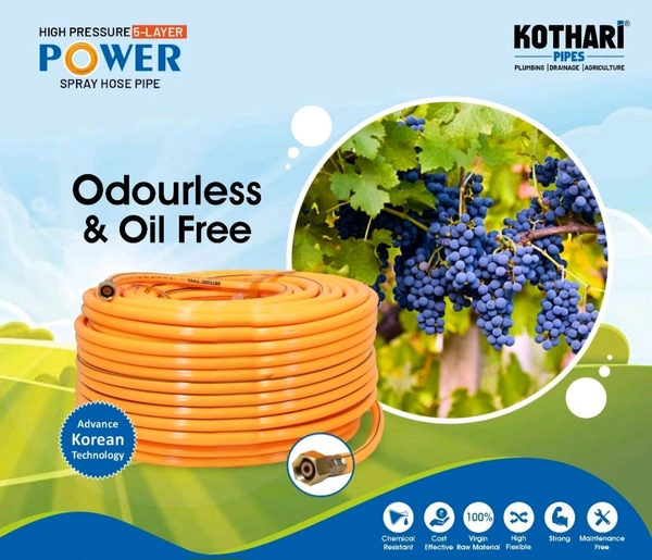 Kothari 10MM Agri Hose Pipe 100Mtr