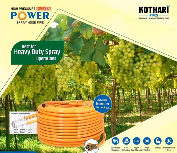 Kothari 10MM Agri Hose Pipe 100Mtr