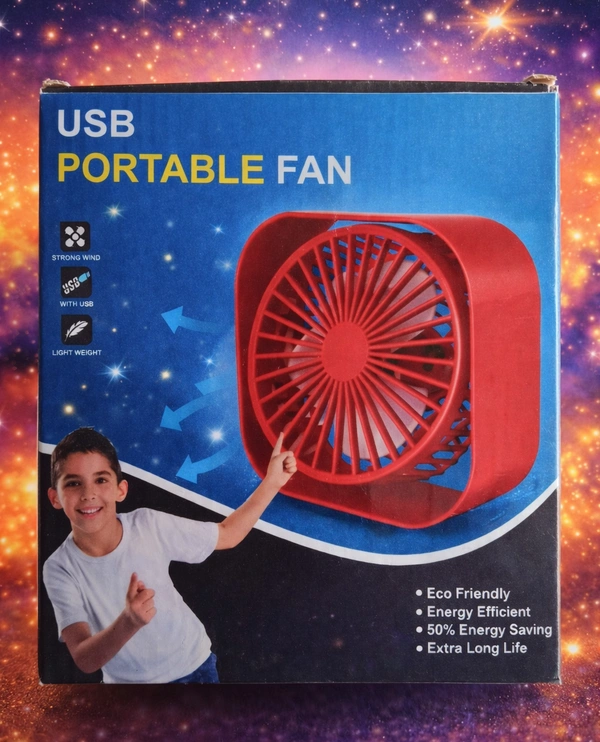 USB Portable Fan | Compact Mini Fan with Powerful Airflow, Instant Cooling Anywhere