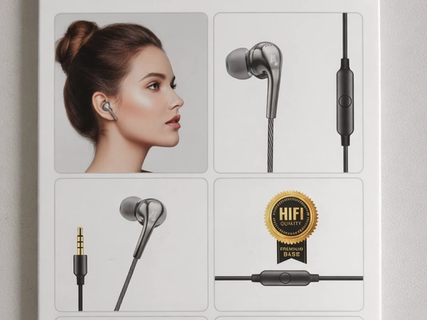 Universal Wired Earphones with Mic | Hi-Fi Clear Sound | Powerful Deep Bass | Noise-Isolating Fit