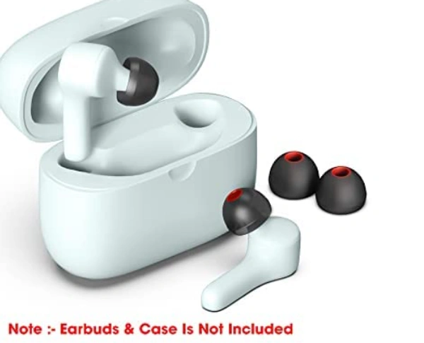 Rubber  Mobile Earphones  Ear Caps  | Clear Sound with Enhanced Bass | Tangle-Resistant | Comfortable In-Ear Fit, Pack Of 10