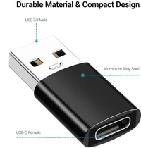 OTG USB Type-C Adapter | Plug & Play | High-Speed Data Transfer | Strong & Durable Connector