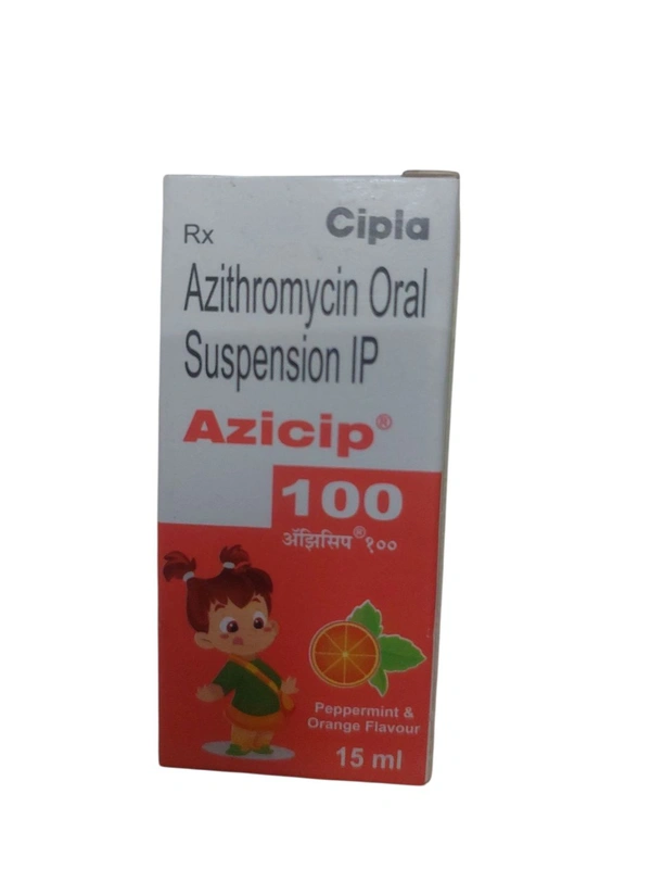 Cipla Azicip 100 (Azithromycin Oral Susupension IP) 15ml