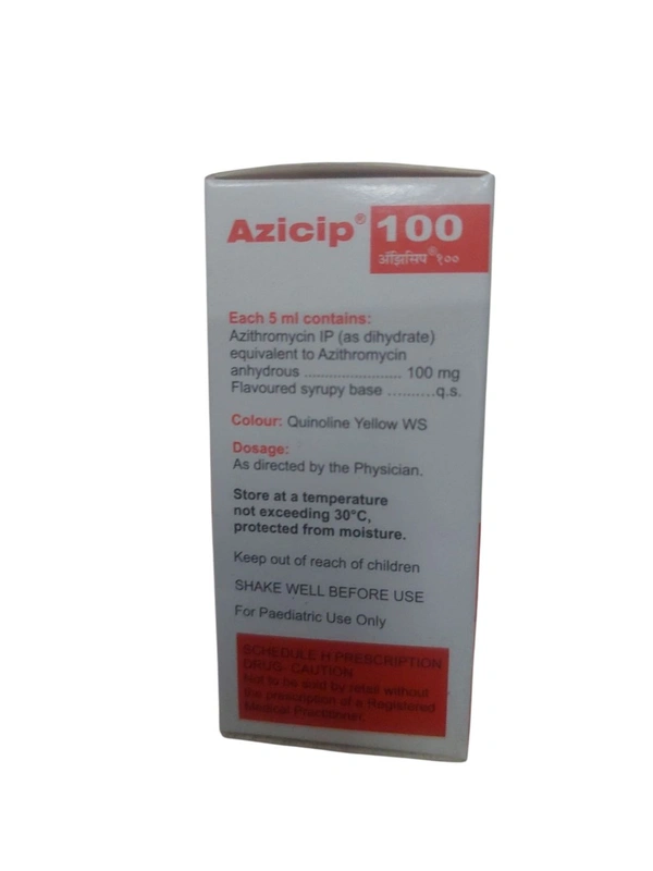 Cipla Azicip 100 (Azithromycin Oral Susupension IP) 15ml