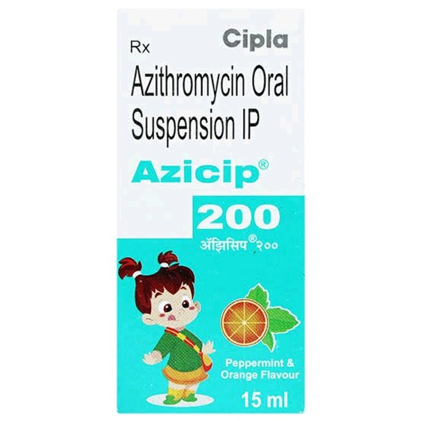 Cipla Azicip 200 (Azithromycin Oral Suspension IP) 15ml