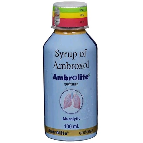 Ambrolite (Syrup Of Ambroxol-mucolytic)Contains
Ambroxol (30mg/5ml)
