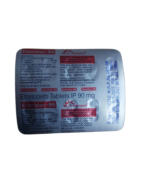 Dr.Morepen Etorcoxib 90 Tablets(1 Strip)