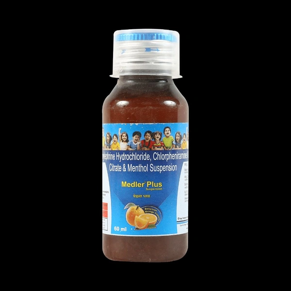 Medler Plus Suspension (Contains
Paracetamol (125mg)+ Pseudoephedrine (15mg)+ Chlorpheniramine Maleate (1mg)