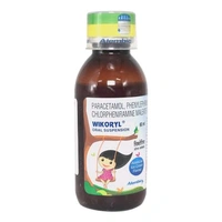 Wikoryl Oral Suspension (Contains
Chlorpheniramine Maleate (1mg/5ml)+ Paracetamol (125mg/5ml)+ Phenylephrine (5mg/5ml)