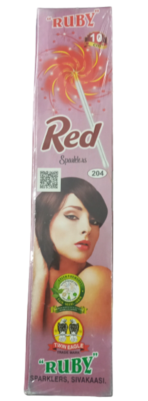 Ruby 10 Cm Red Sparklers - 10 செ.மீ சிவப்பு கம்பி (10 pcs)