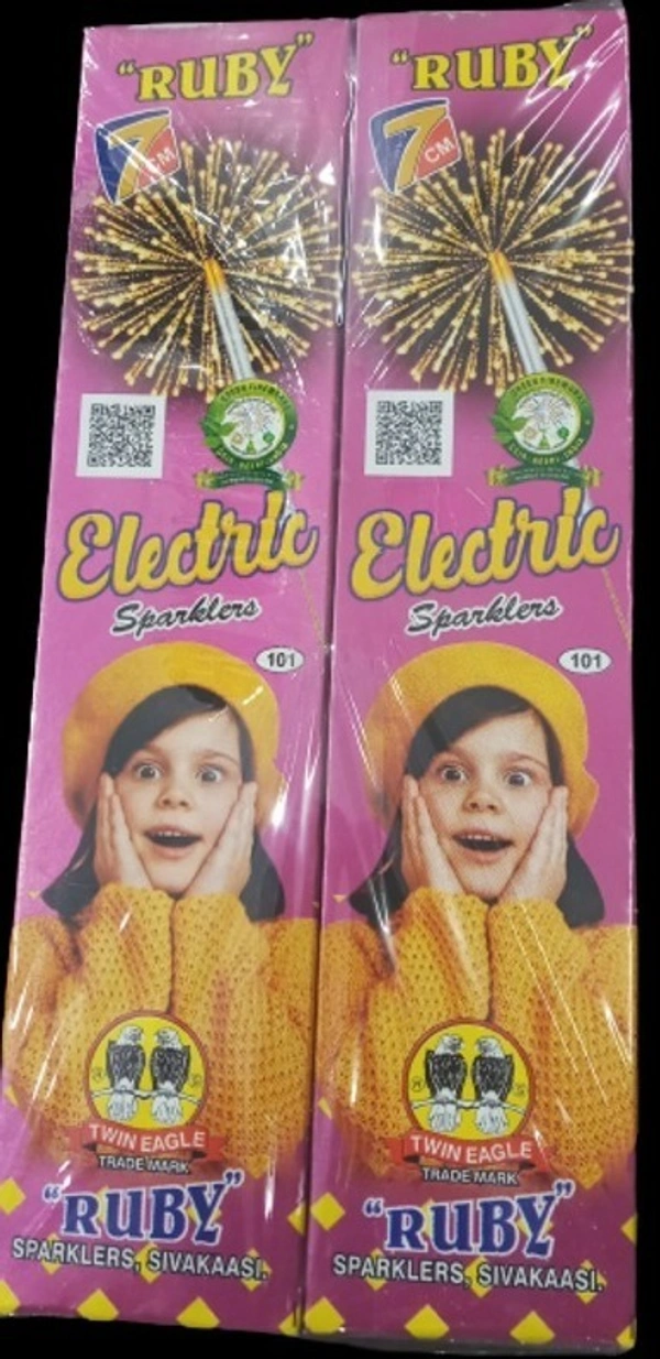Ruby 7 Cm Electric Sparklers - 7 செ.மீ எலக்ட்ரிக் கம்பி (10 pcs)