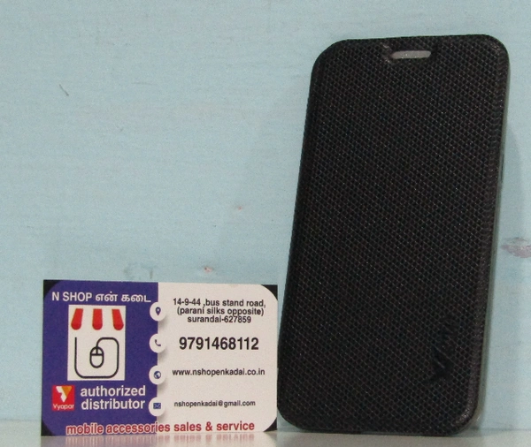 SAMSUNG J2 (18) FLIP COVER - BLACK