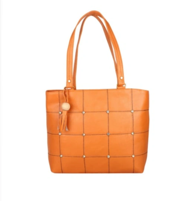 STAVYA SOLID ARTIFICIAL LEATHER SHOULDER BAG - VARIATIONS OF COLORS