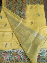 tusser georgette - Yellow