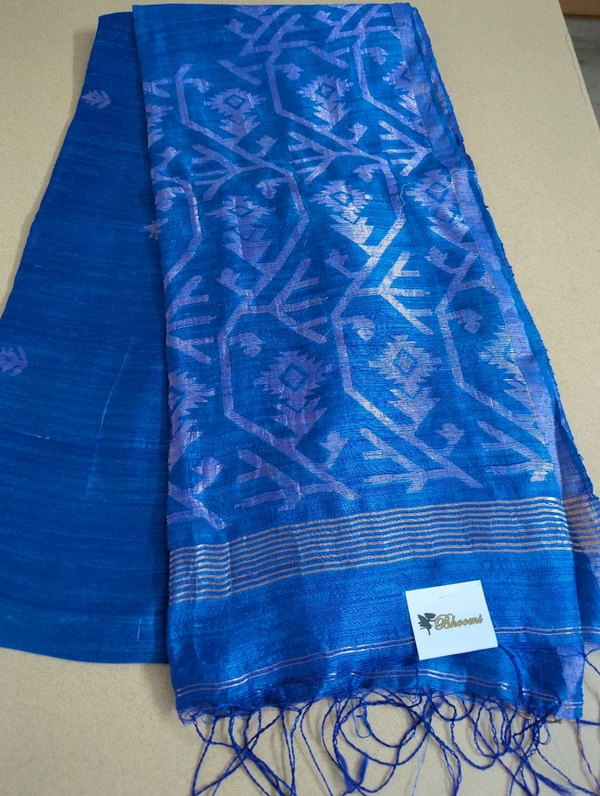 Pure Handloom Matka Weaving  - Blue