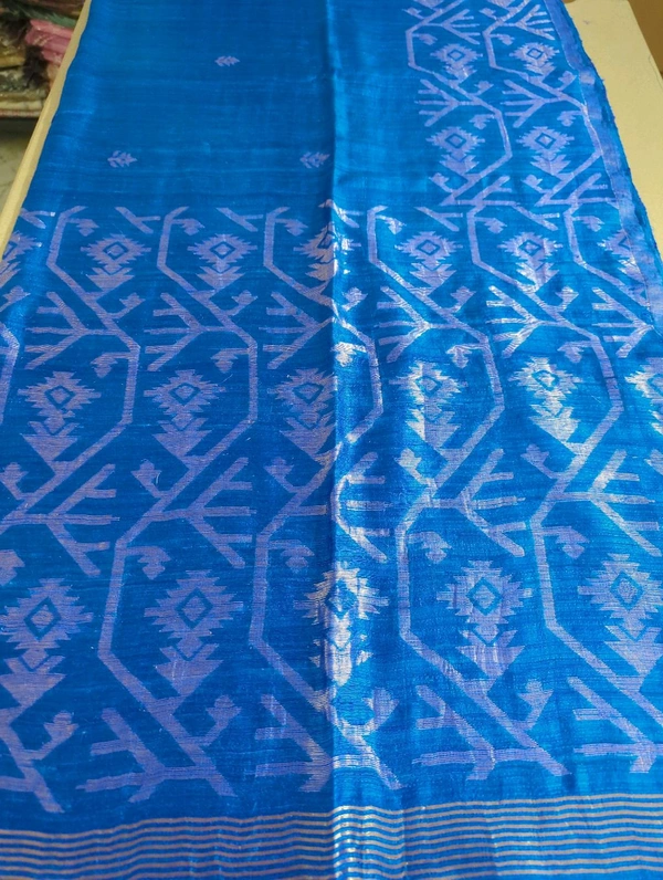 Pure Handloom Matka Weaving  - Blue