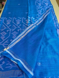 Pure Handloom Matka Weaving  - Blue