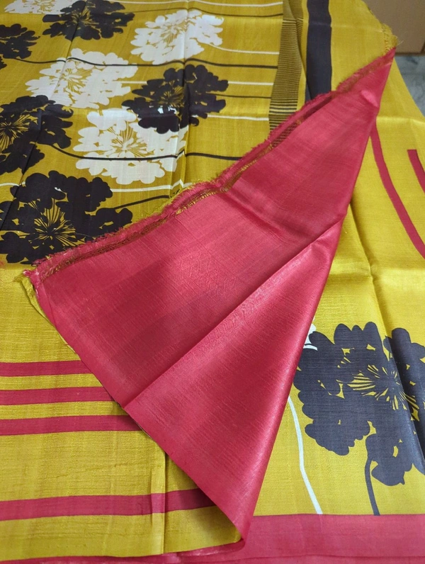 Pure Silk Designer  - Gold and red, VZ