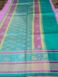 Pure Handloom Katan Kora - pink