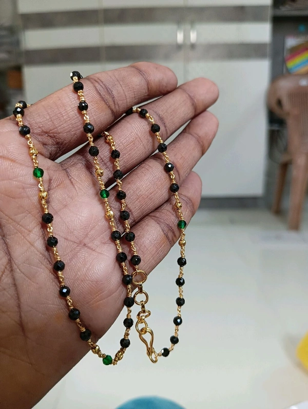 Black Cutting Flt Cz's With Real Manulu - Green, VZ