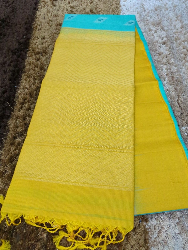 Pure Handloom Soft Silk  - sky blue