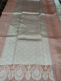 Pure Handloom Raw Mango Pattu - Pink