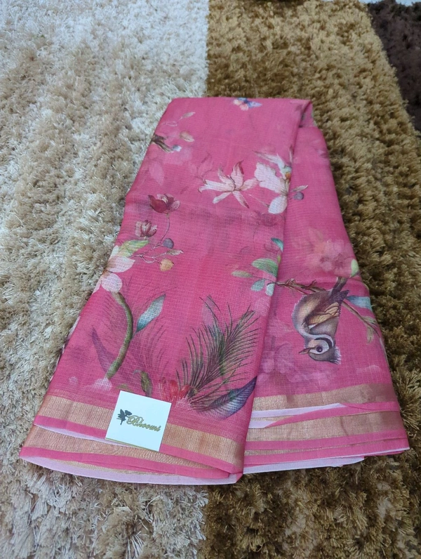 Pure Silk Kota Digital  - Wild Watermelon 4