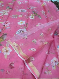 Pure Silk Kota Digital  - Wild Watermelon 4