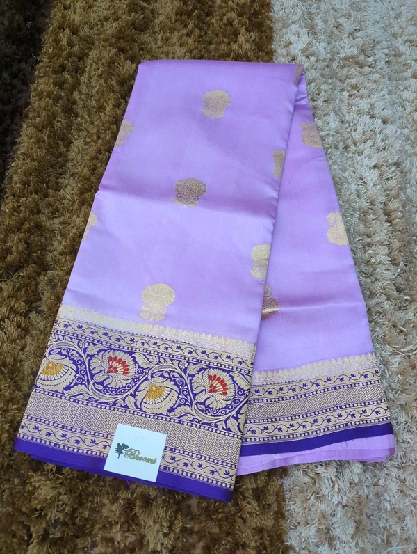 Pure Handloom Raw Mango Pattu  - Mauve