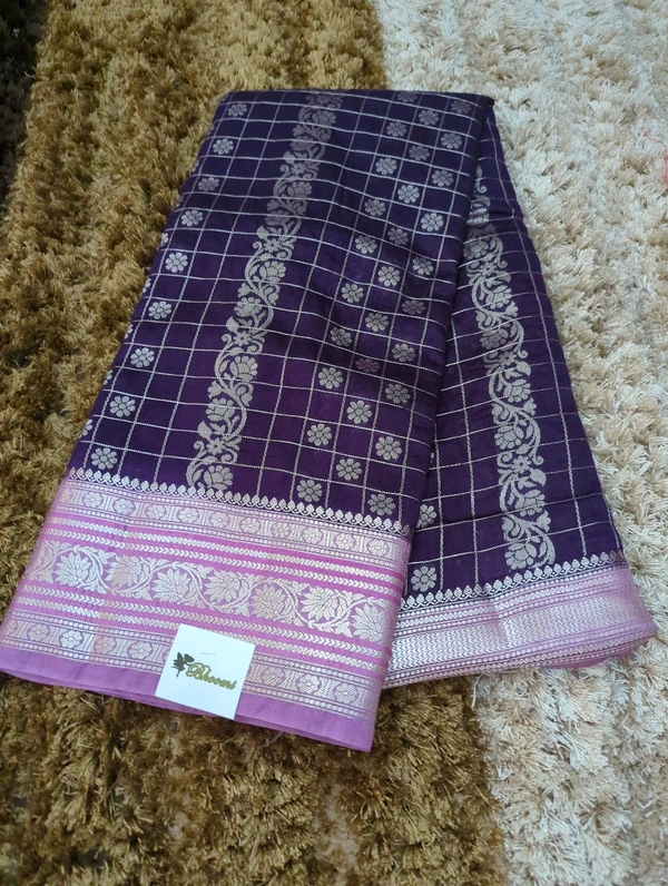 Raw Mango Checks - Pigment Indigo