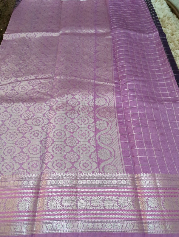 Raw Mango Checks - Pigment Indigo