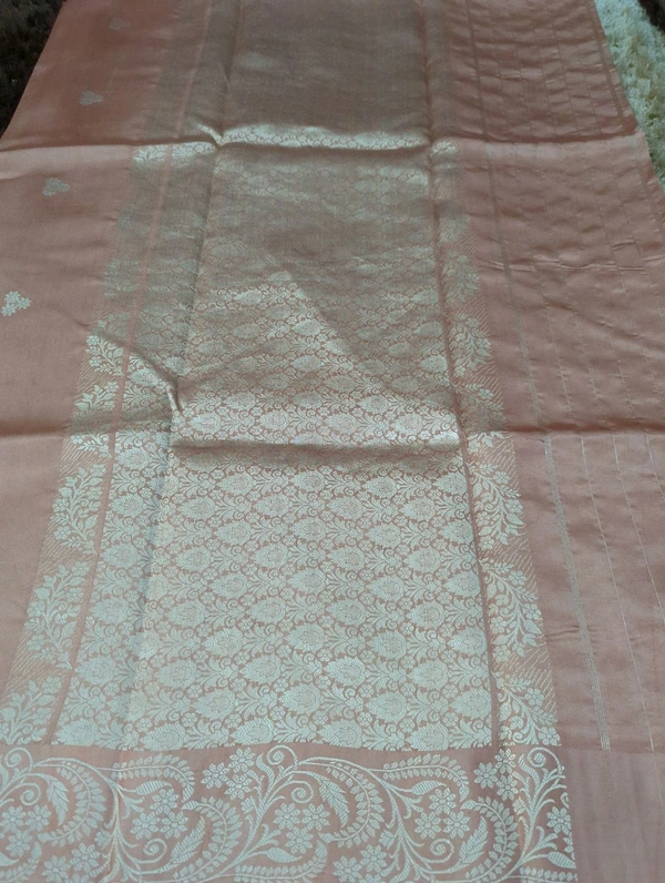 Pure Handloom Raw Mango  - Pink