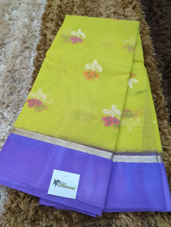 Pure Cotton Kota Weaving  - Buddha Gold