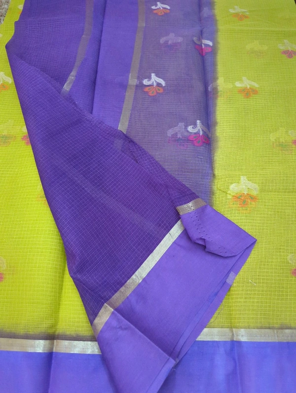 Pure Cotton Kota Weaving  - Buddha Gold