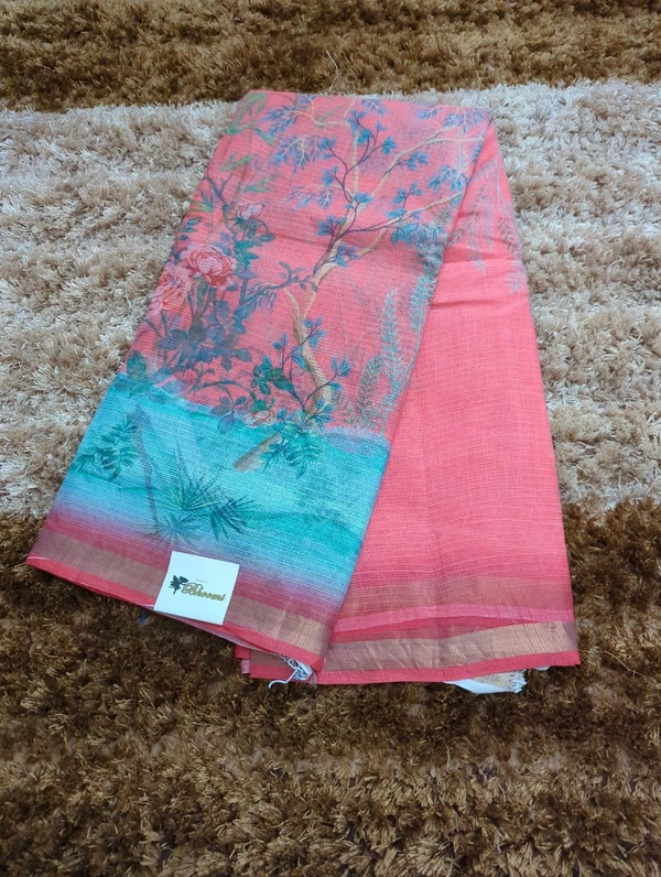 Pure Cotton Kota Digital  - Tickle Me Pink