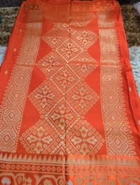 Pure Tusser Raw Mango  - orange