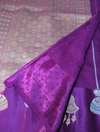 Pure Tusser Raw Mango  - Purple