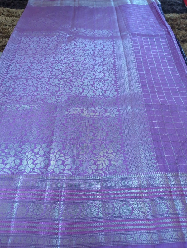Raw Mango Checks - Pigment Indigo