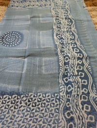 Pure Cotton Kota Block  - White 10