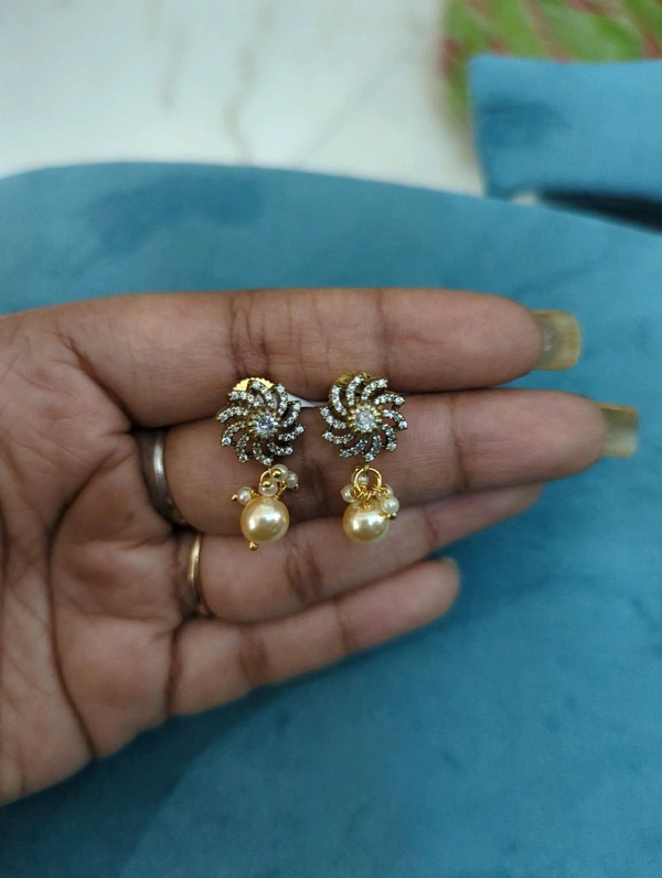 Victorian Earrings  - Vz, White