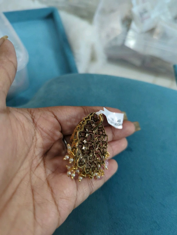 Mossonite Victorian Pendent  - Vz, Pink