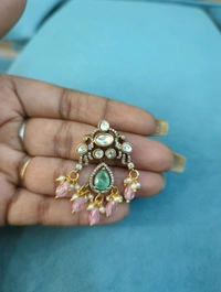 Mossonite Pendent  - Vz, Pink Lace