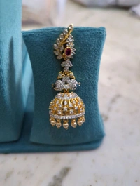 Diamond Copy Earrings  - Vz, Red