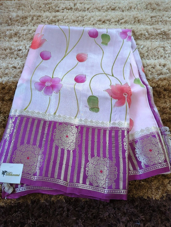 Pure Tusser Raw Mango - Purple