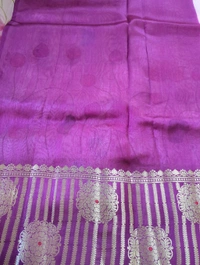 Pure Tusser Raw Mango - Purple