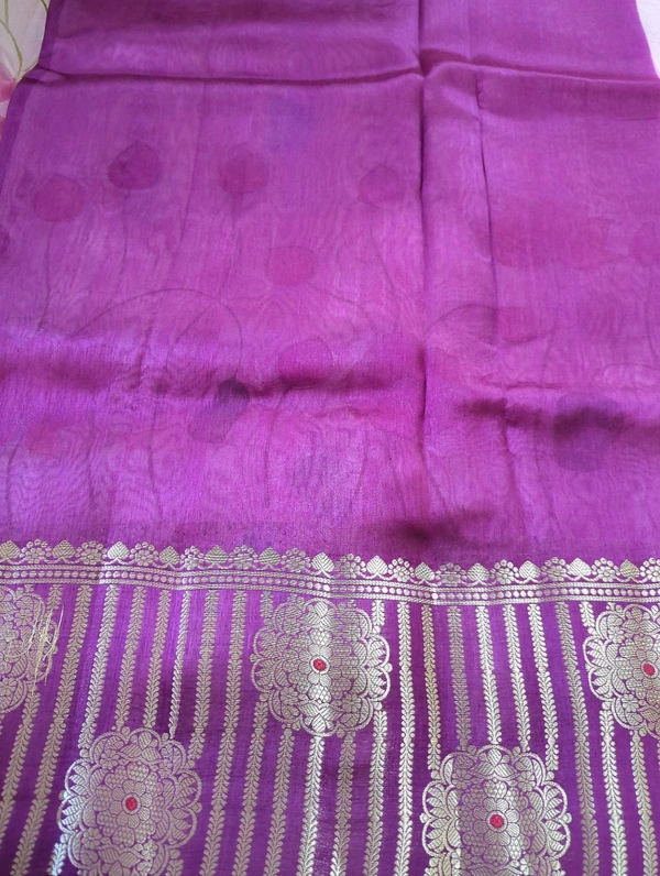 Pure Tusser Raw Mango - Purple