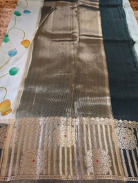 Pure Tusser Raw Mango - Teal